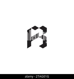 FB Initial-Logobuchstaben in hochwertigem, professionellem Design, das auf allen Druckmedien gut gedruckt werden kann Stock Vektor