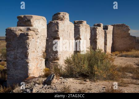 Befehlshabenden Offizieren Viertel ruinieren, Fort Craig National Historic Site, Socorro Büro des Land-Managements, New Mexico Stockfoto