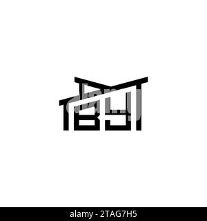 DURCH Anfangsbuchstaben im Real Estate Logo Concept.eps DURCH Anfangsbuchstaben im Real Estate Logo Concept Stock Vektor