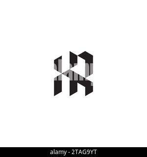 Die ersten XR-Logobuchstaben in hochwertigem, professionellem Design, das auf allen Druckmedien gut gedruckt werden kann Stock Vektor