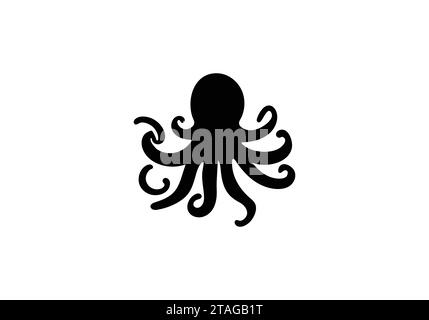 Decke Octopus minimales Design mit Illustration Stock Vektor