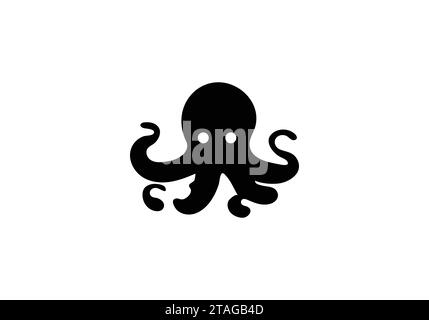 Decke Octopus minimales Design mit Illustration Stock Vektor