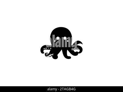 Decke Octopus minimales Design mit Illustration Stock Vektor