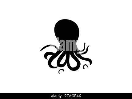 Decke Octopus minimales Design mit Illustration Stock Vektor