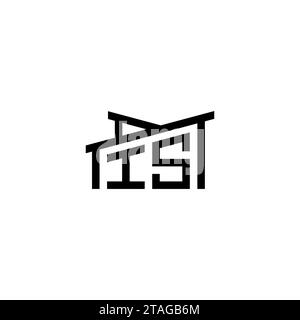 IST DER Anfangsbuchstabe im Real Estate Logo Concept.eps IST DER Anfangsbuchstabe im Real Estate Logo Concept Stock Vektor