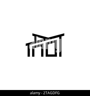 KEIN Anfangsbuchstabe im Real Estate Logo-Konzept. Eps KEIN Anfangsbuchstabe im Real Estate Logo-Konzept Stock Vektor