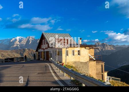 Sellapass, ein Bergpass in den dolomiten, Südtirol Stockfoto