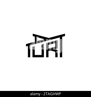 UR Initial Letter in Real Estate Logo Concept.eps UR Initial Letter in Real Estate Logo Concept Stock Vektor