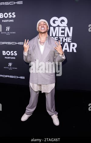 Berlin, Deutschland. November 2023 30. Kelvyn Colt, Rapperin, nimmt an den 25. „GQ Men of the Year Awards“ Teil. Quelle: Christoph Soeder/dpa/Alamy Live News Stockfoto