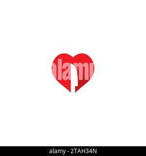 Symbol für Messerliebe. Symbol für Lebensmittel Stock Vektor