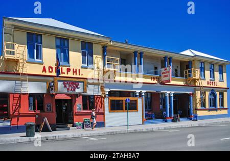 Adelphi Lodge Pub, West End, Kaikoura, Canterbury, South Island, Neuseeland Stockfoto