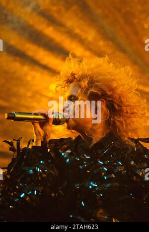 Alison Goldfrapp - Goldfrapp, V2010, Hylands Park, Chelmsford, Essex, Großbritannien - 22. August 2010 Stockfoto