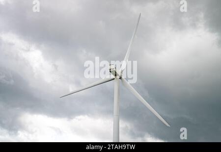 Windturbinen Park. Eco-Energy-Konzept. Stockfoto
