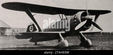 Flugzeug - Henschel Hs 123 Stockfoto