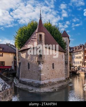 Palais de l'isle, am Fluss Thiou, in Annecy, Haute-Savoie, Frankreich Stockfoto