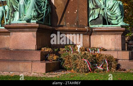 Statue des Grafen Istvan Szechenyi in Budapest, Ungarn Stockfoto