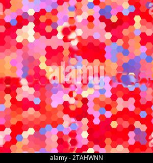 Abstrakte futuristische digitale geometrische Technologie sechseckige Hintergrundbanner Illustration Stockfoto