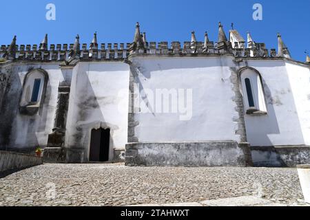 Viana do Alentejo, Igreja de Nossa Senhora da Anunciacao (manueline-Stil) im Schloss. Evora, Alentejo, Portugal. Stockfoto
