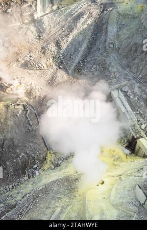 Aktive Schwefeldüsen, Owakudani, Hakone, Japan. Stockfoto