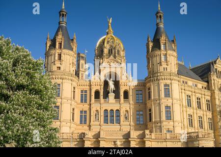 Schweriner Schloß, Landtag, Schwerin, Mecklenburg-Vorpommern, Deutschland Stockfoto