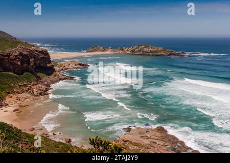Die Insel am Robberg Naturschutzgebiet, Plettenberg Bay Südafrika - Robberg Trail Stockfoto
