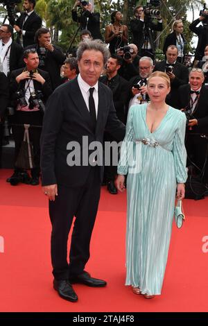 CANNES, FRANKREICH - 22. MAI: Paolo Sorrentino, Daniela D'antonio nimmt an der Filmvorführung von "Forever Young (Les Amandiers)" während des 75. Jährlichen Cannes fi Teil Stockfoto