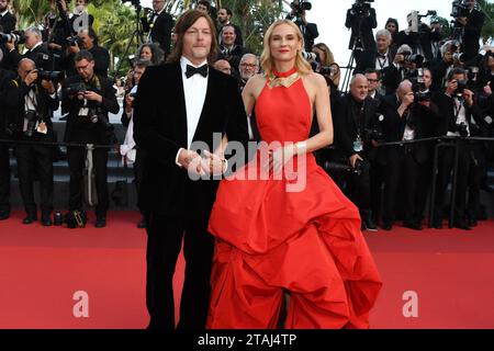 CANNES, FRANKREICH - 24. MAI: Diane Kruger, Norman Reedus, nimmt an der 75. Jubiläumsvorführung von „The Innocent (L'Innocent)“ während des 75. Jubiläums Teil Stockfoto