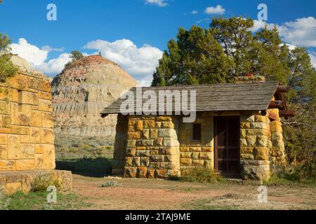 Old East Entrance Station, Theodore Roosevelt National Park-South Unit, North Dakota Stockfoto