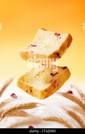 Fotos von Brot und Kuchen in Restaurants, Fotos in hoher Qualität Stockfoto