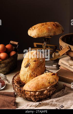 Fotos von Brot und Kuchen in Restaurants, Fotos in hoher Qualität Stockfoto