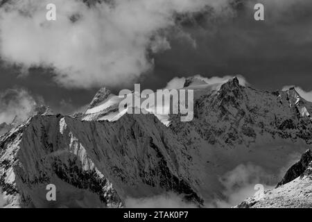 Strahlhorn, Furggulti, Bellwald Stockfoto