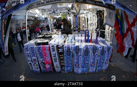 Madrid, Spanien. November 2023. Während der ersten Phase der UEFA Champions League 2023-24 spielte Real Madrid gegen Neapel am 29. November 2023 im Bernabeu-Stadion in Madrid, Spanien. Foto: Giuliano Bevilacqua/ABACAPRESS.COM Credit: Abaca Press/Alamy Live News Stockfoto