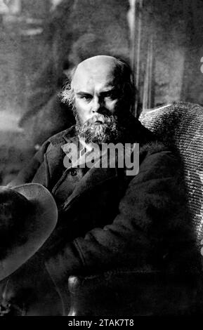 Paul Verlaine. Porträt des französischen Dichters Paul-Marie Verlaine (1844-1896) von Léopold Poiré Stockfoto