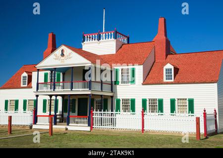 Bürgerlichen Haus, Fort Union Trading Post National Historic Site, North Dakota Stockfoto