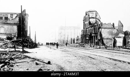 Market Street, San Francisco Erdbeben 1906 Stockfoto