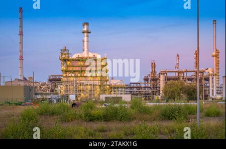 PCK Raffinerie, Schwedt, Landkreis Uckermark, Brandenburg, Deutschland *** PCK Raffinerie, Schwedt, Uckermark Bezirk, Brandenburg, Deutschland Credit: Imago/Alamy Live News Stockfoto