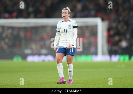 Wembley Stadium, London, Großbritannien. Dezember 2023. Womens Nations League International Football, England gegen die Niederlande; Lauren Hanp of England Credit: Action Plus Sports/Alamy Live News Stockfoto