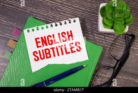 Englisch lernen – Online-Lernprogramm oder -Tutorial für englisch Stockfoto