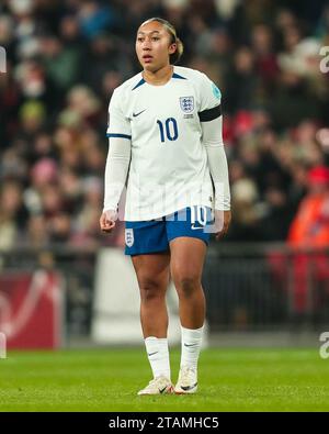 England Lauren James während der England Women gegen Niederlande Women's Nations League Ein Spiel im Wembley Stadium, London, England, Vereinigtes Königreich am 1. Dezember 2023 Credit: Every Second Media/Alamy Live News Stockfoto