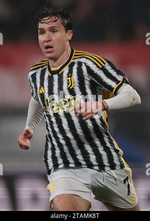 Monza, Italien. Dezember 2023. Federico Chiesa von Juventus während des Spiels der Serie A im Stadio Brianteo, Monza. Der Bildnachweis sollte lauten: Jonathan Moscrop/Sportimage Credit: Sportimage Ltd/Alamy Live News Stockfoto