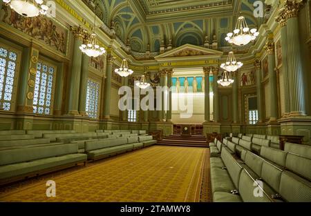 Der unglaubliche Freimaurertempel in Philadelphia, Pennsylvania Stockfoto
