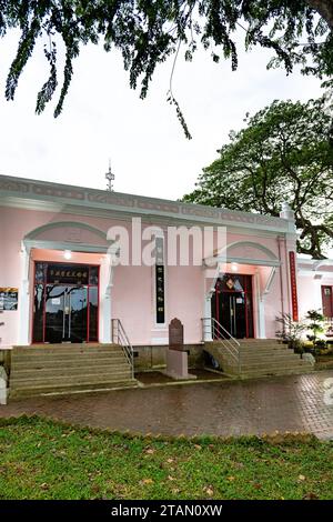 Kuching, Malaysia - 05.22.2023: Chinesisches Geschichtsmuseum in Kuching, Sarawak, Malaysia. Ein beliebter touristischer Ort für Besichtigungen in Kuching, Sarawak. Stockfoto