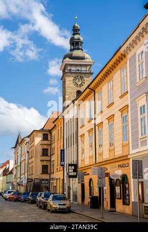 Sehenswürdigkeiten von Ceské Budejovice, Tschechische Republik Stockfoto