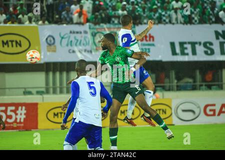 UYO, NIGERIA - 16. NOVEMBER: Semi Ajayi aus Nigeria während des WM-Qualifikationsspiels zwischen Nigeria und Lesotho bei Godswill Akpabio International Stockfoto