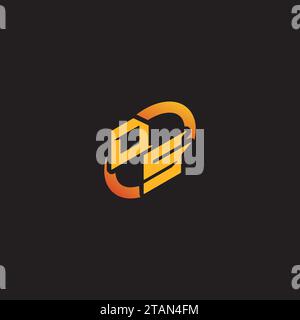 SD-Kombibuchstabe einzigartige Initialen Logo ePort für Gaming-Team, youtube, Twitch Stock Vektor