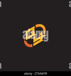 YQ-Kombibuchstabe einzigartige Initialen Logo-Esport für Gaming-Team, youtube, Twitch Stock Vektor