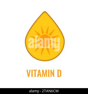 Vitamin D, konzeptuelle Illustration Stockfoto