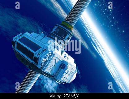 Space Elevator, Abbildung Stockfoto