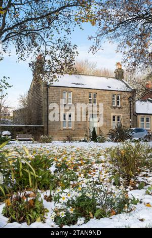 Nr. 6 The Green, ehemalige Polizeistation, Washington Village, Tyne and Wear, England, UK Stockfoto