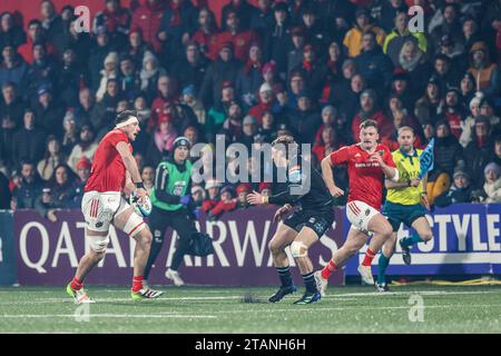 1. Dezember 2023, Musgrave Park, Cork, Irland: United Rugby Championship: Munster 40 - Glasgow Warriors 29 Stockfoto